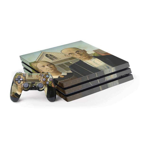 Grant Wood American Gothic PlayStation PS4 Skins